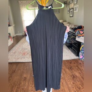 a new day Black Ribbed Sleeveless Dress